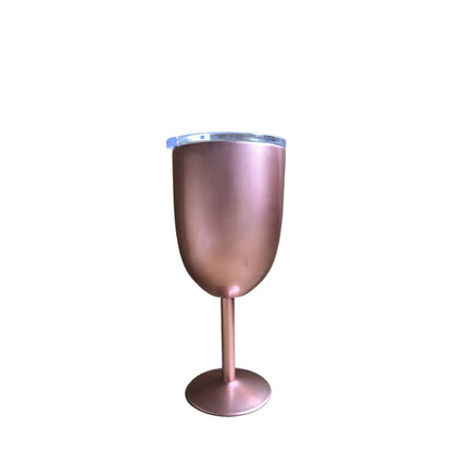 Wholesale Custom Logo 10oz Stainless Steel Wine Tumbler - rose gold