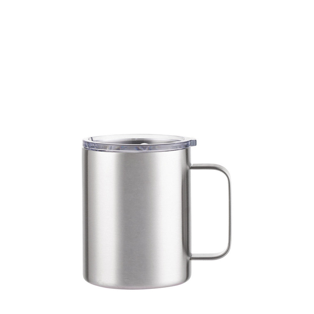 Wholesale Custom Logo 12oz Stainless Steel insulated Coffee Mug - silver