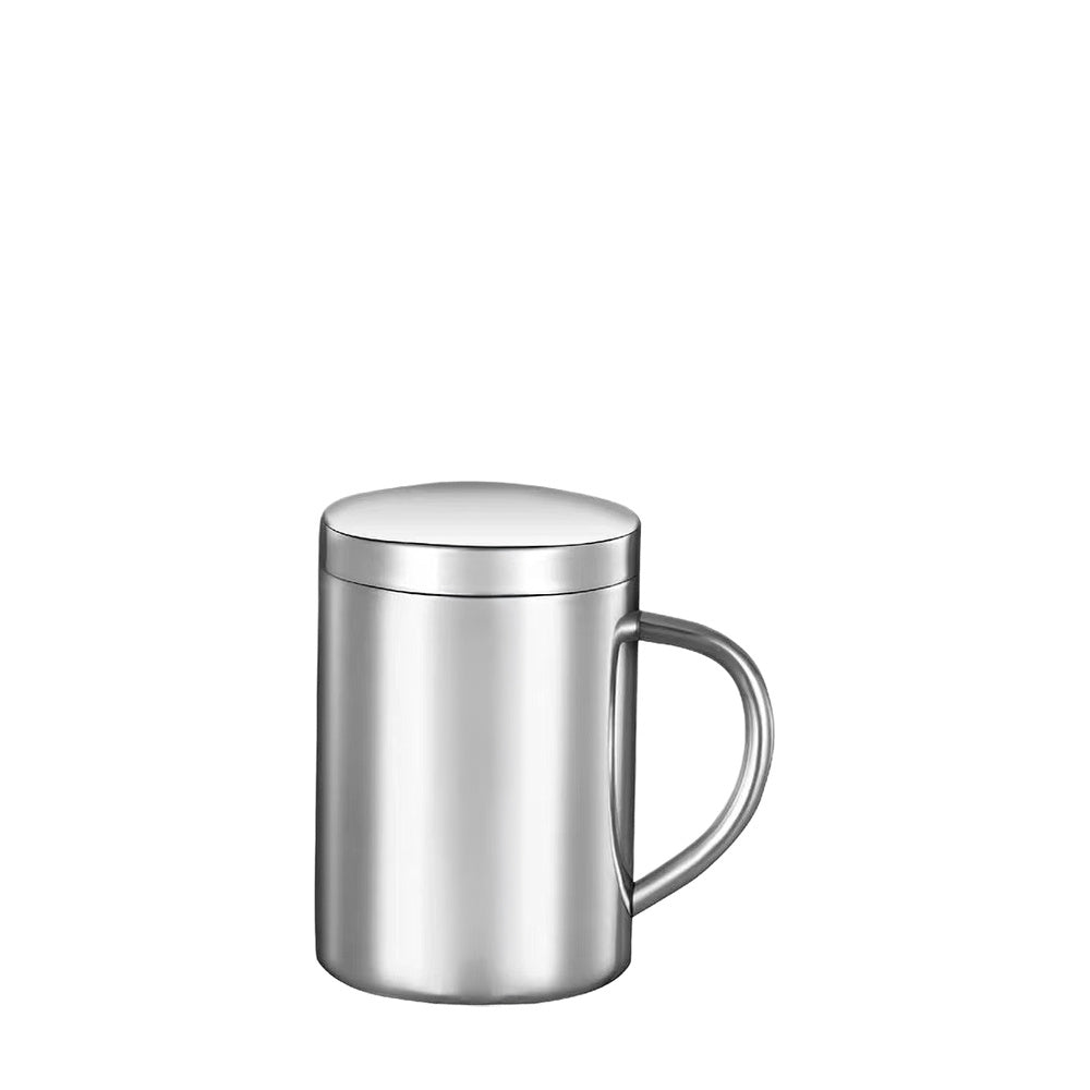 Wholesale Custom Logo 14oz Stainless Steel Coffee Mug With Lid - silver