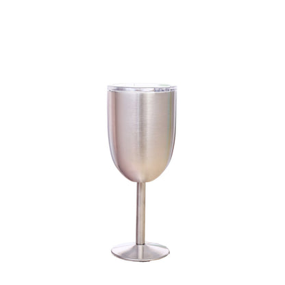 Wholesale Custom Logo 10oz Stainless Steel Wine Tumbler - silver