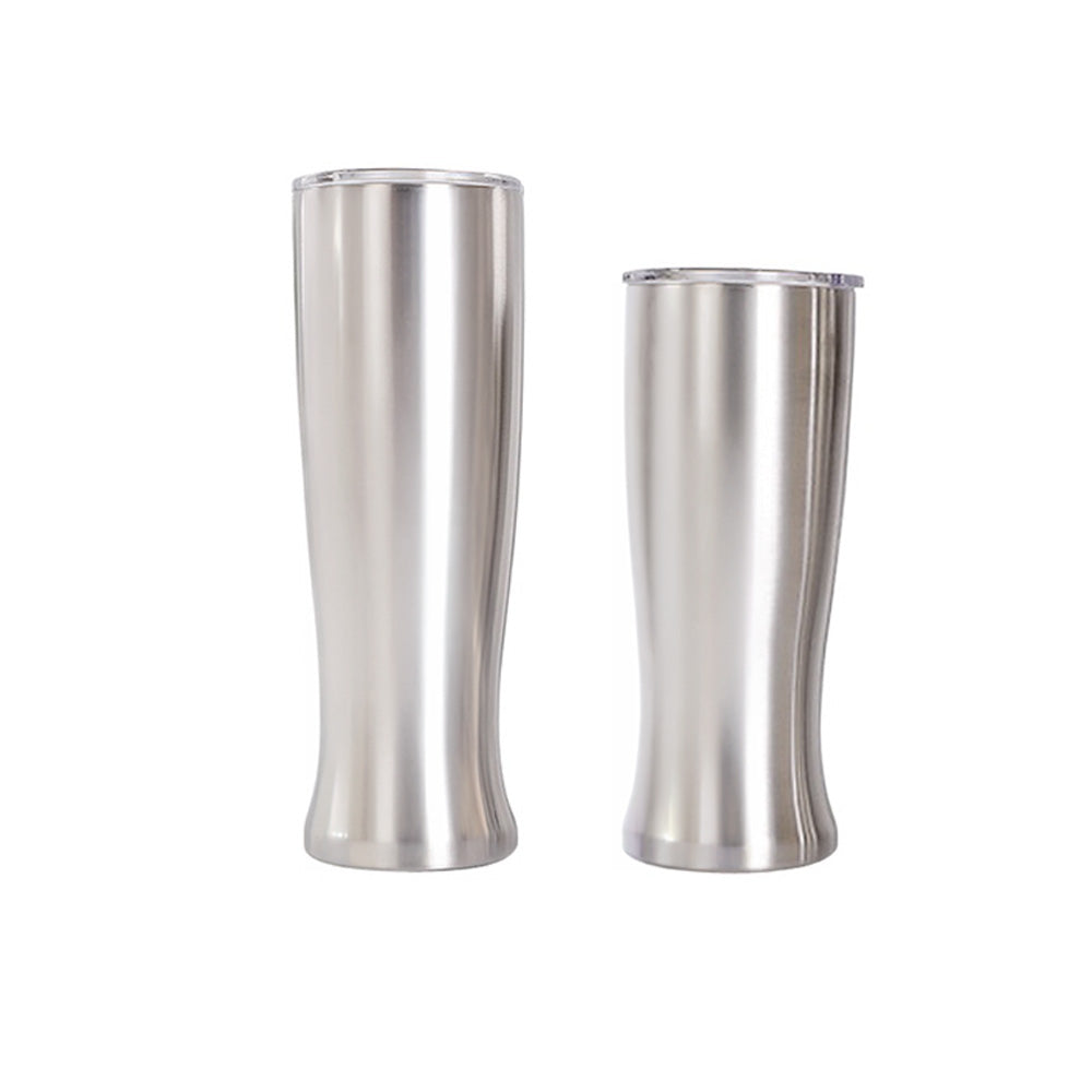 Wholesale Custom Logo 20oz 30oz  Stainless Steel Pilsner Tumbler - silver