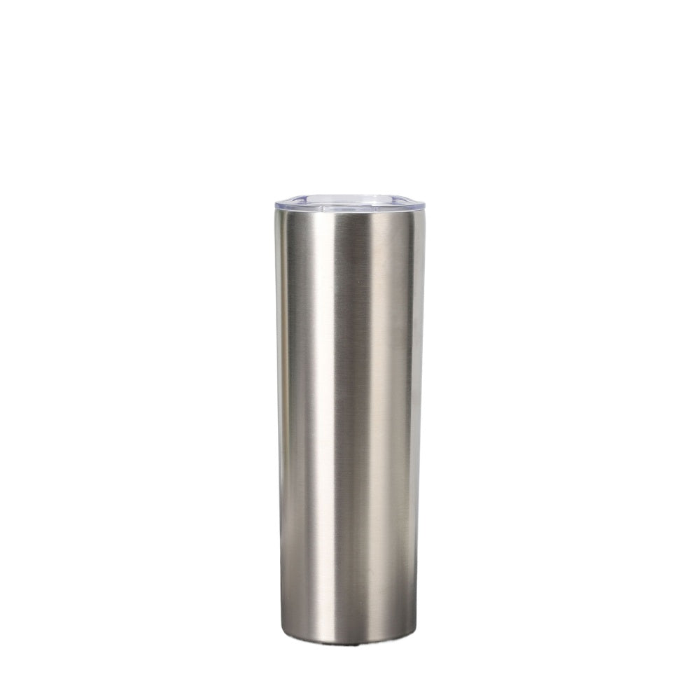 Wholesale Custom Logo 20oz Slim Stainless Steel Tumbler - silver