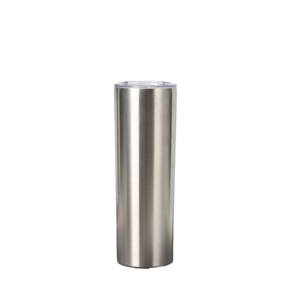Wholesale Custom Logo 20oz Slim Stainless Steel Tumbler - silver