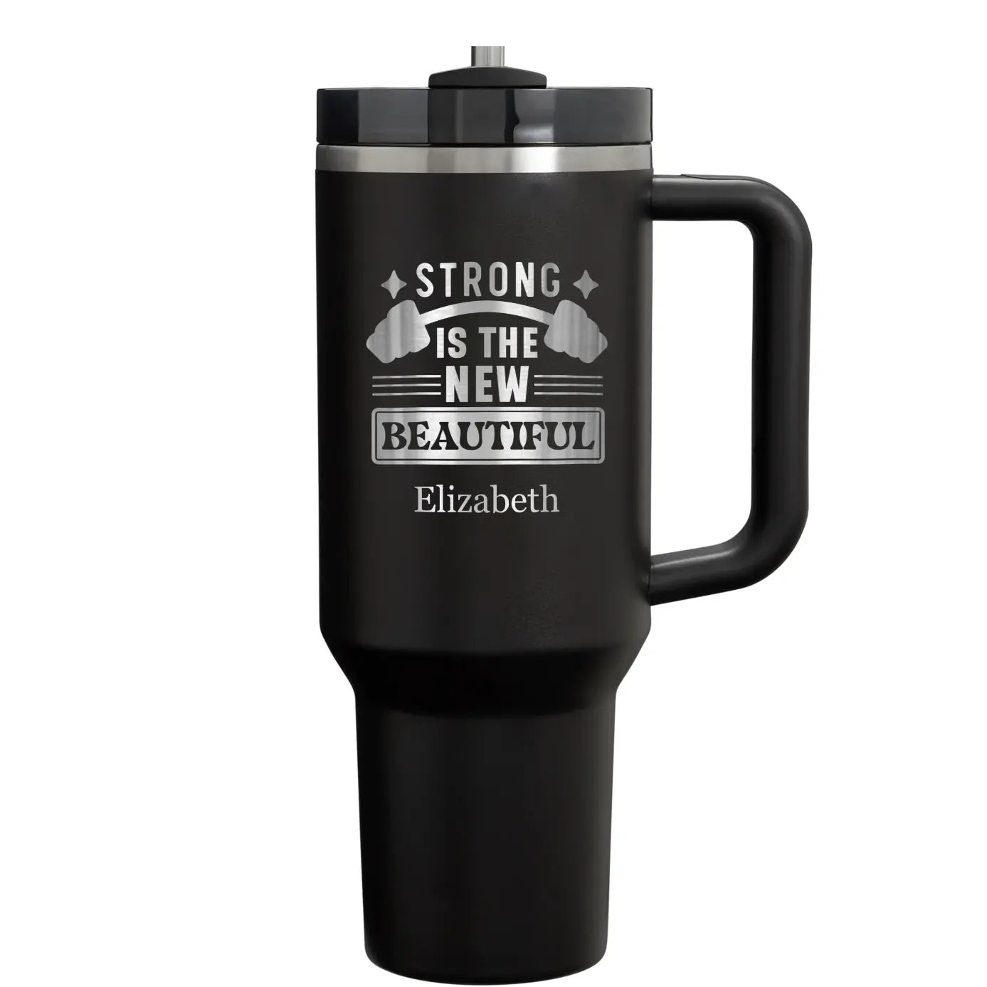 Strong is the New Beautiful - Personalize 40oz Fitness Name Tumbler