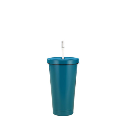 Wholesale Custom Logo 17oz Stainless Steel Straw Tumbler - teal