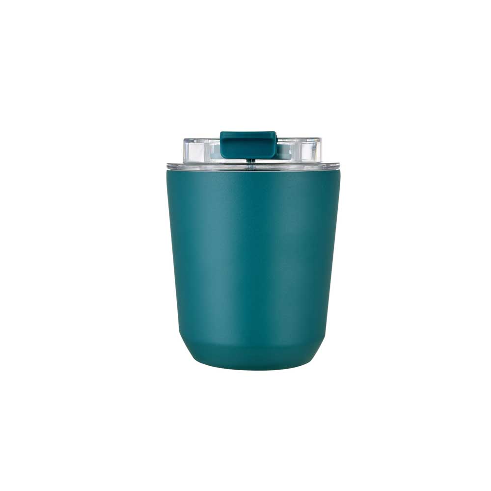 Wholesale Custom Logo 9oz Insulated Travel Tumbler with Flip-Top Lid - teal