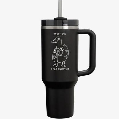 trust me I am a ducktor tumbler personalize meme tumbler birthday gift