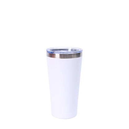 Wholesale Custom Logo 16oz Stainless Steel Pint Tumbler - white