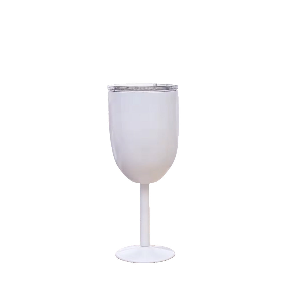 Wholesale Custom Logo 10oz Stainless Steel Wine Tumbler - white