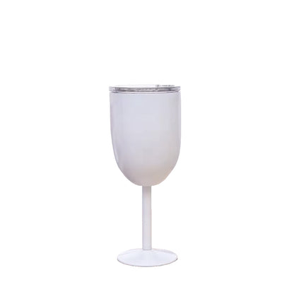 Wholesale Custom Logo 10oz Stainless Steel Wine Tumbler - white