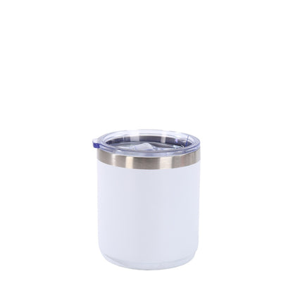 Wholesale Custom Logo 10oz Stainless Steel Lowball Tumbler - white