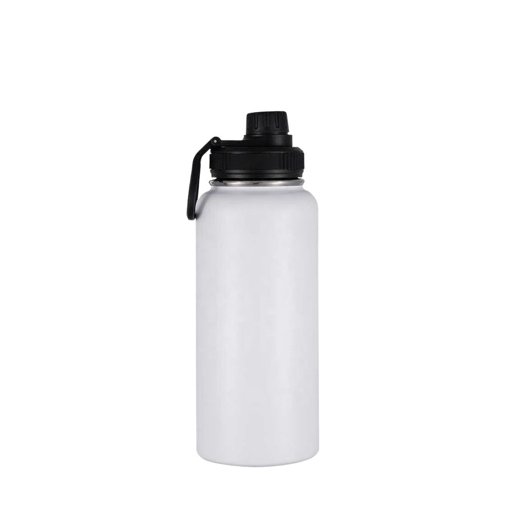 Wholesale Custom Logo 32oz Stainless Steel Sports Bottle - white