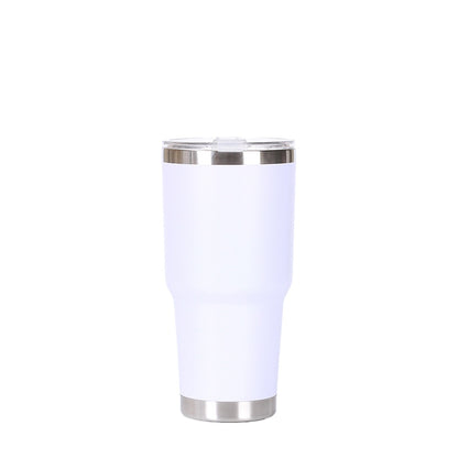 Wholesale Custom Logo 30oz Stainless Steel Travel Tumbler - white