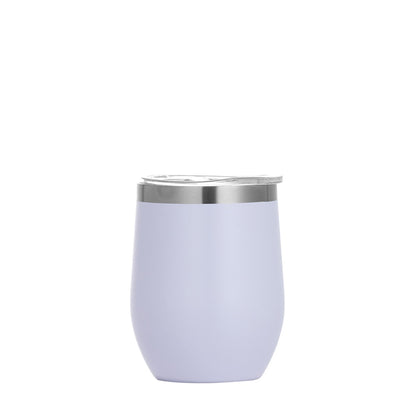 Wholesale Custom Logo 12oz Stemless Wine Tumbler - white