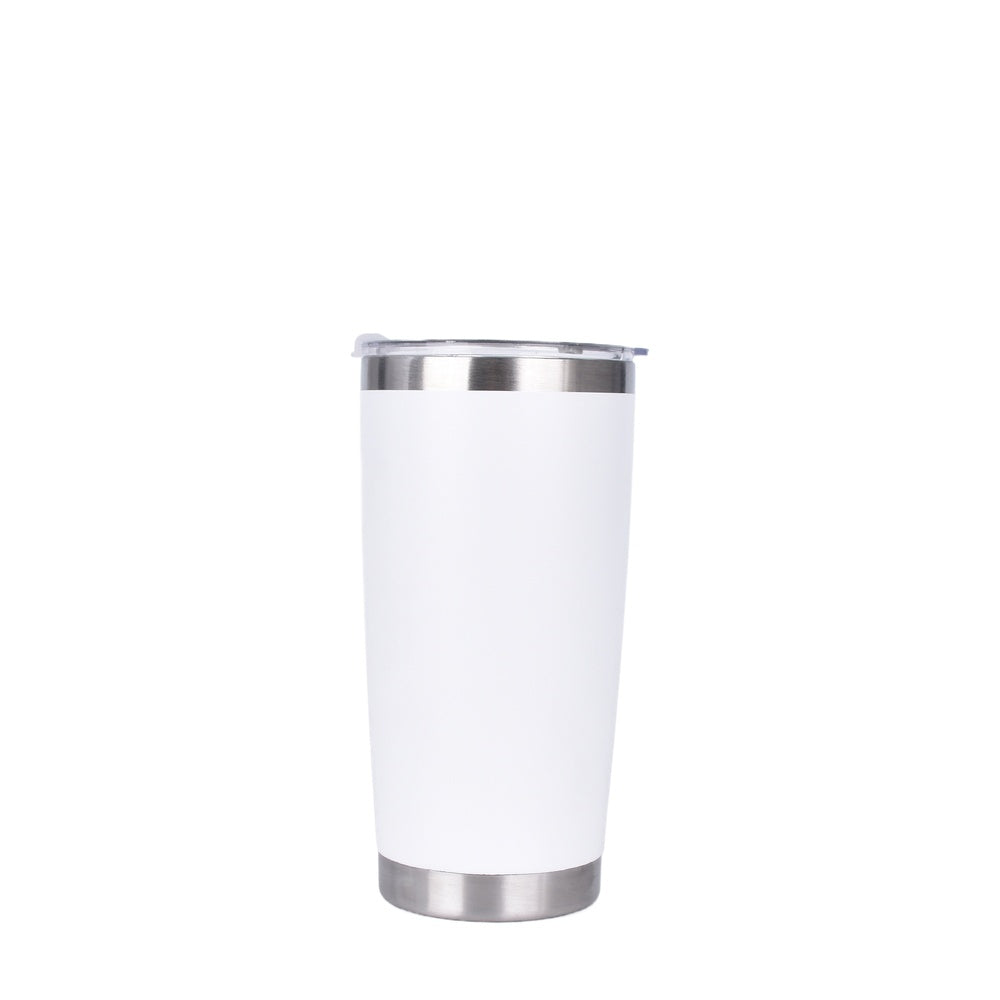 Wholesale Custom Logo 20oz Stainless Steel Travel Tumbler - white