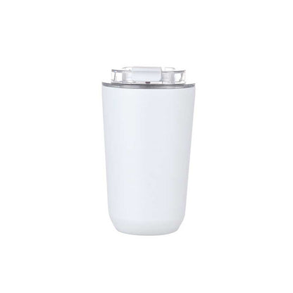 Wholesale Custom Logo 12oz Insulated Travel Tumbler Flip-Top Lid - white