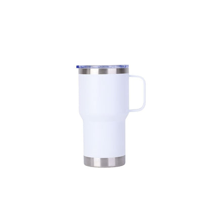 Wholesale Custom Logo 20oz Handle Insulated Travel Mug - white