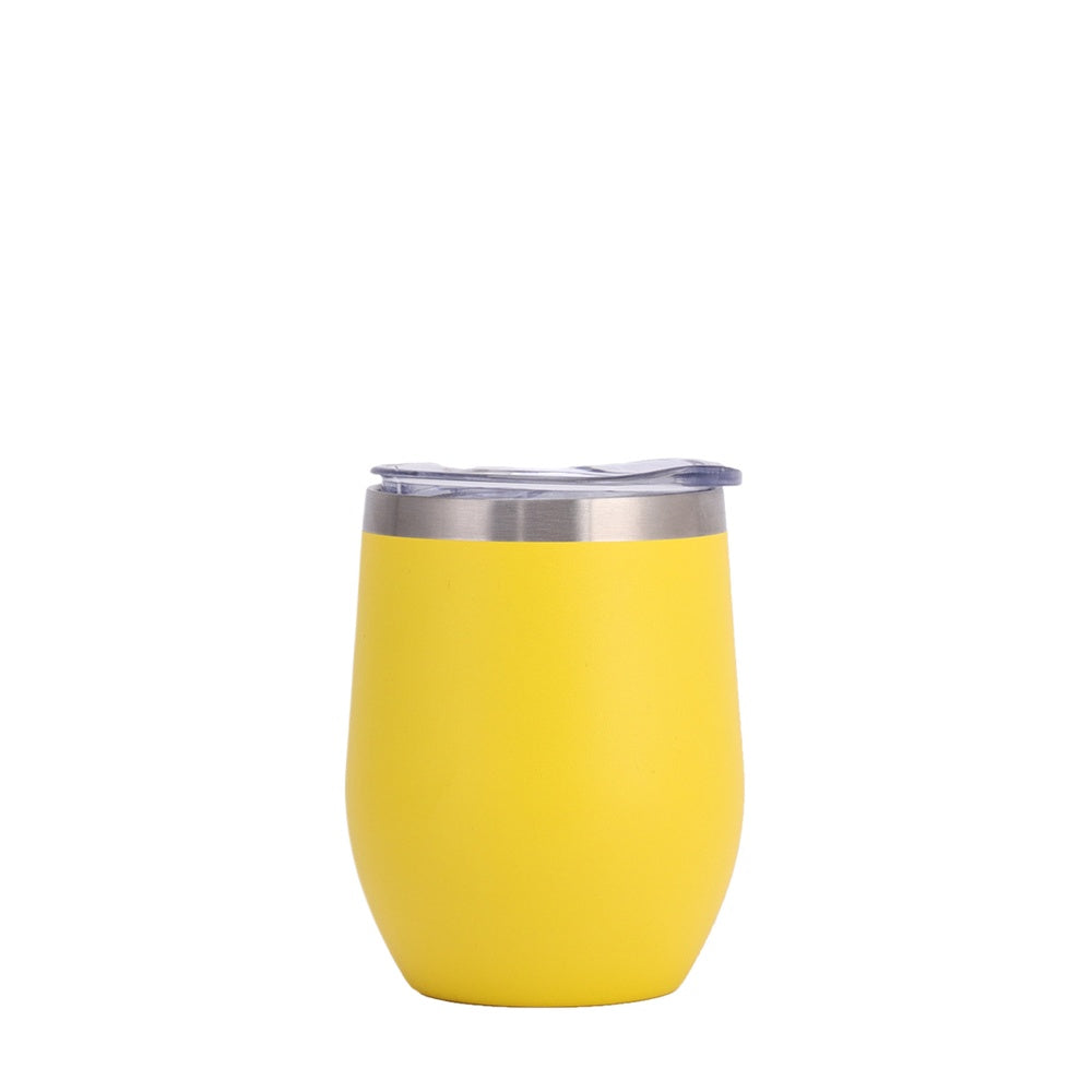 Wholesale Custom Logo 12oz Stemless Wine Tumbler - yellow